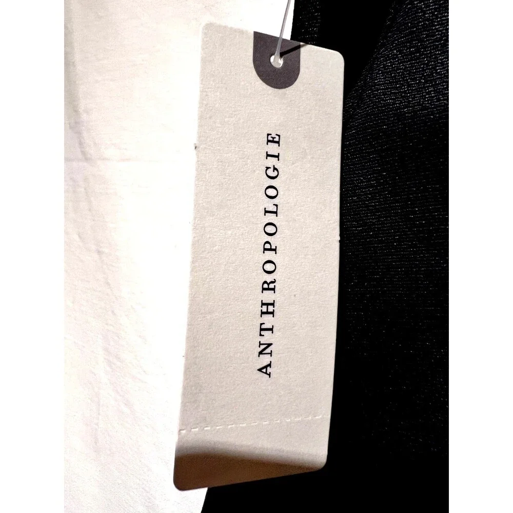 ANTHROPOLOGIE BLACK ABOVE THE KNEE LENGTH SKIRT NWT SIZE XL - Picture 3 of 7